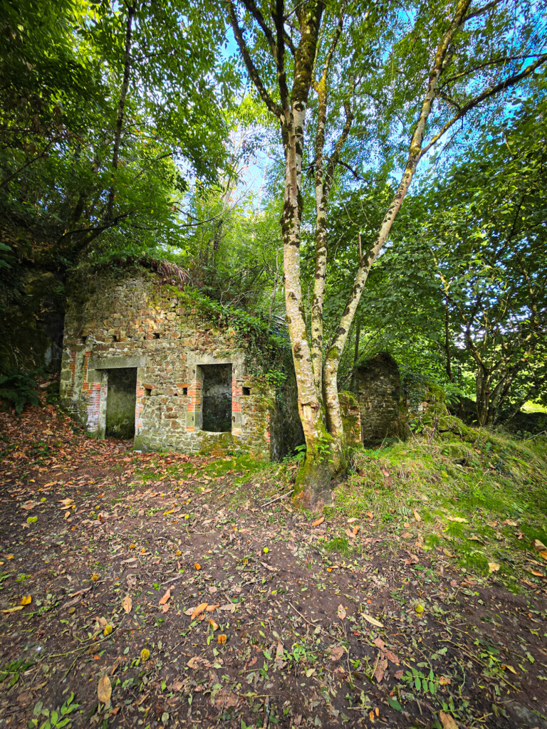 Ruines, vestiges ancien sur un circuit de randonnée